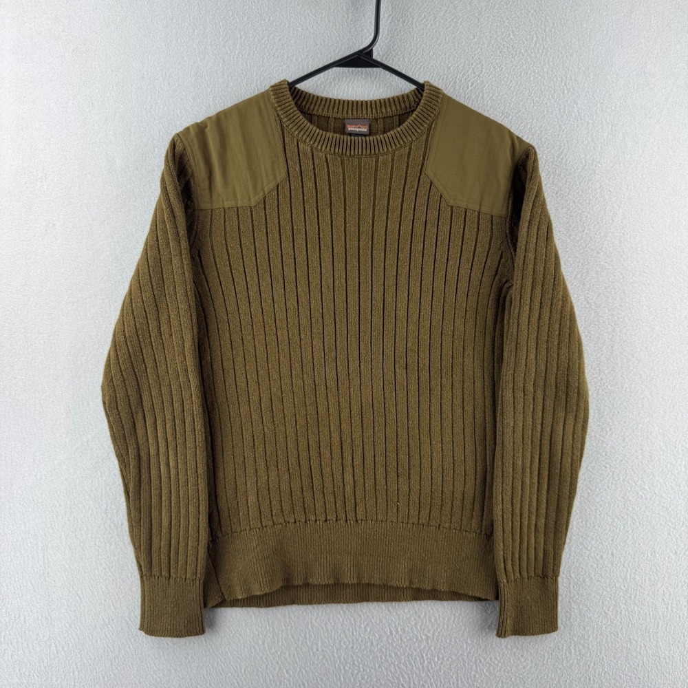 Patagonia Fog Cutter Sweater Mens Small Brown Hemp Cotton Commando Iron Forge